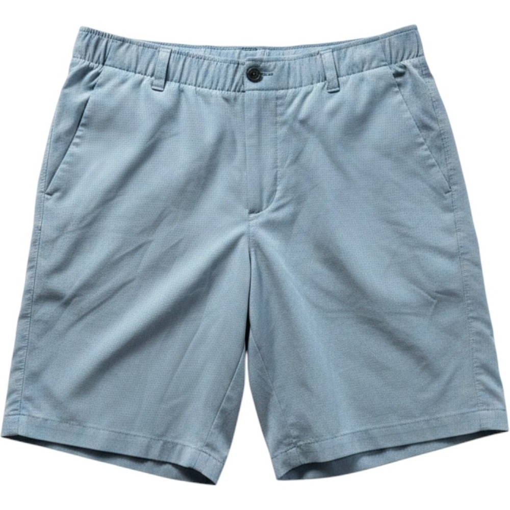 Under Armour Mens HeatGear Golf Shorts Light‎ Blue Size 35 Micro Grid Texture